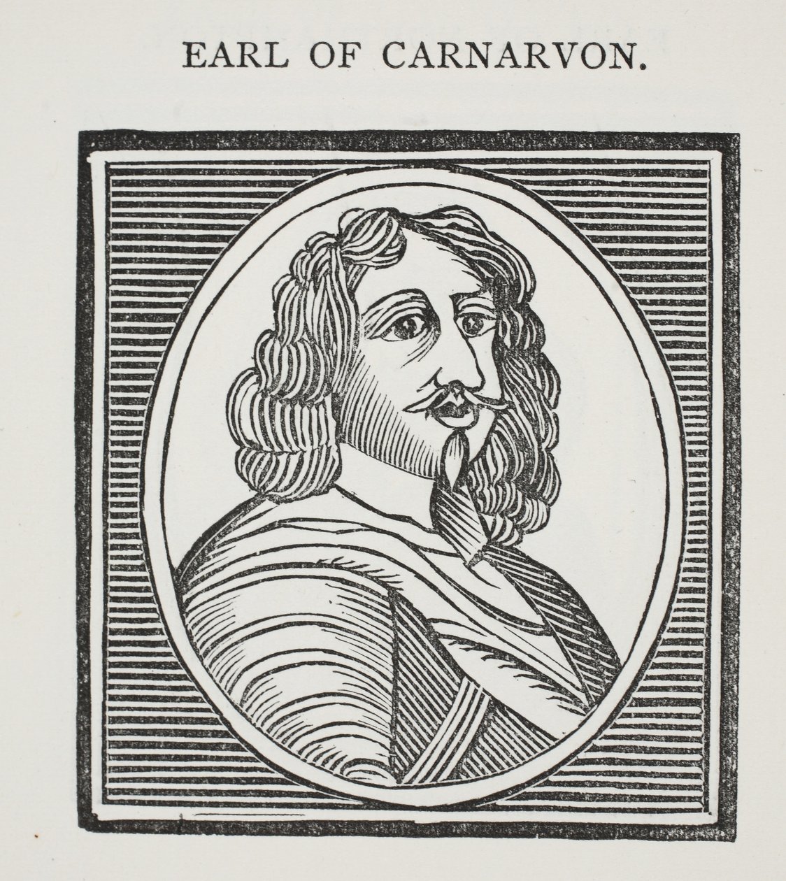 Earl of Carnarvon, kuvitus John Ashtonin kirjasta Chap-books of the Eighteenth Century, pubi. 1882 tekijältä English School