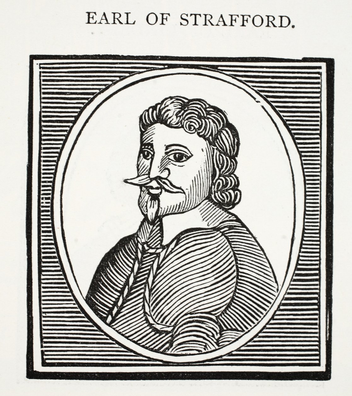 Earl of Strafford, kuvitus John Ashtonin kirjasta Chap-books of the Eighteenth Century, pubi. 1882 tekijältä English School