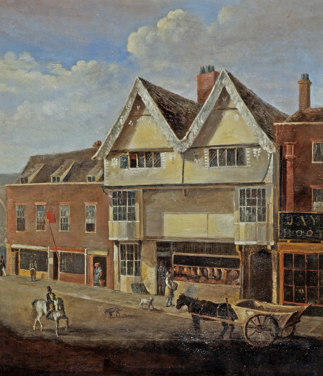 Eastgate Street Gloucester, noin 1830 tekijältä English School