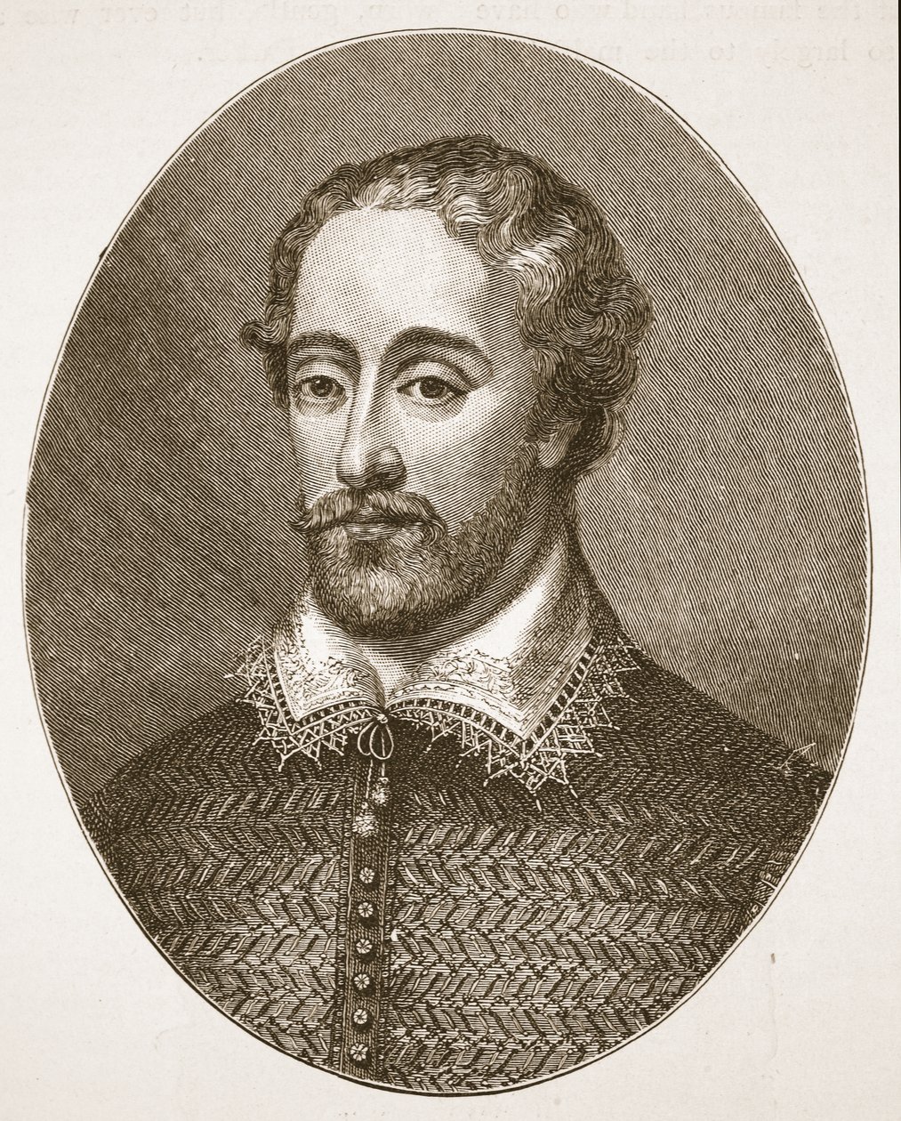 Edmund Spenser, G. Vertuen kaiverruksesta, kuvitus teoksesta The Church of England: A History for the People, H.D.M. Spence-Jones, pubi. n. 1910 (seepiavalokuva) tekijältä English School