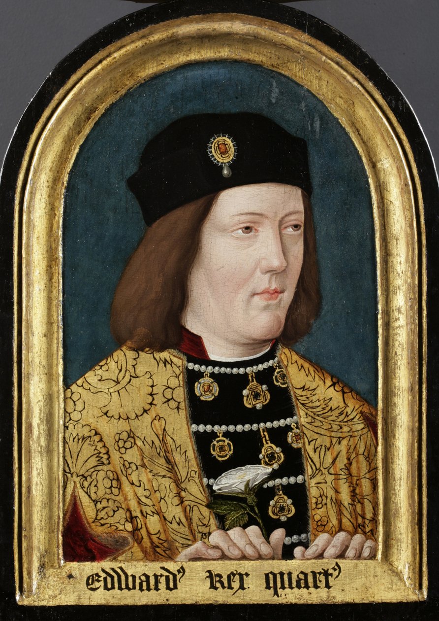 Edward IV, n. 1510-1540 (öljy paneelissa) (katso myös 235435) tekijältä English School