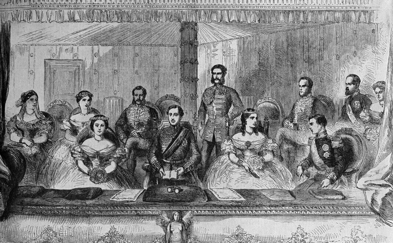Edward VII ja Englannin kuningatar Alexandra Lontoon oopperassa tekijältä English School