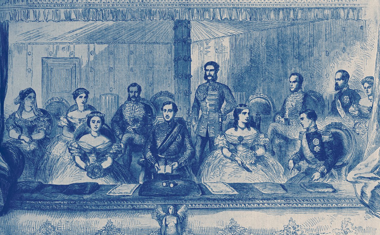 Edward VII ja Englannin kuningatar Alexandra Lontoon oopperassa tekijältä English School