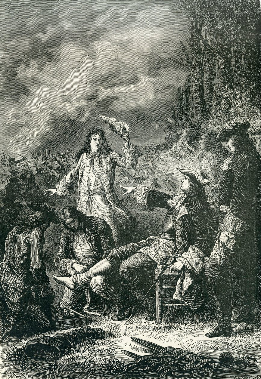 Edward Villiers haavoittui Newburyn taistelussa 1643 tekijältä English School