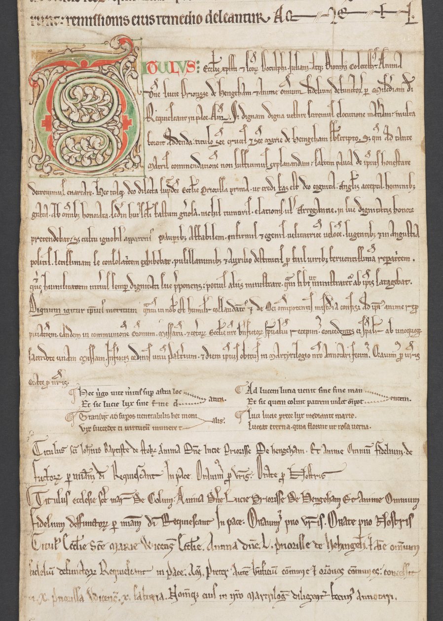 Egerton MS 2849, kalvo III, noin 1225-30 (pergamentti). tekijältä English School