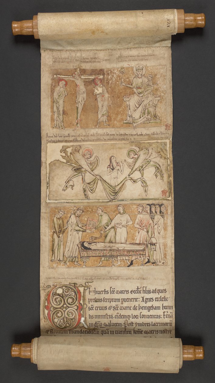 Egerton MS 2849, kalvo I, noin 1225-30 (pergamentti). tekijältä English School