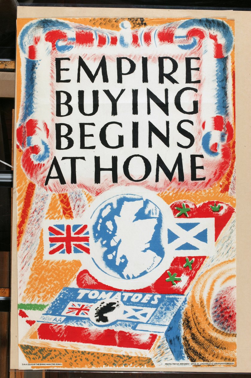 Empire Buying Begins at Home, sarjasta "The UK Shows her Produce" [6321241] (väri litho) tekijältä English School