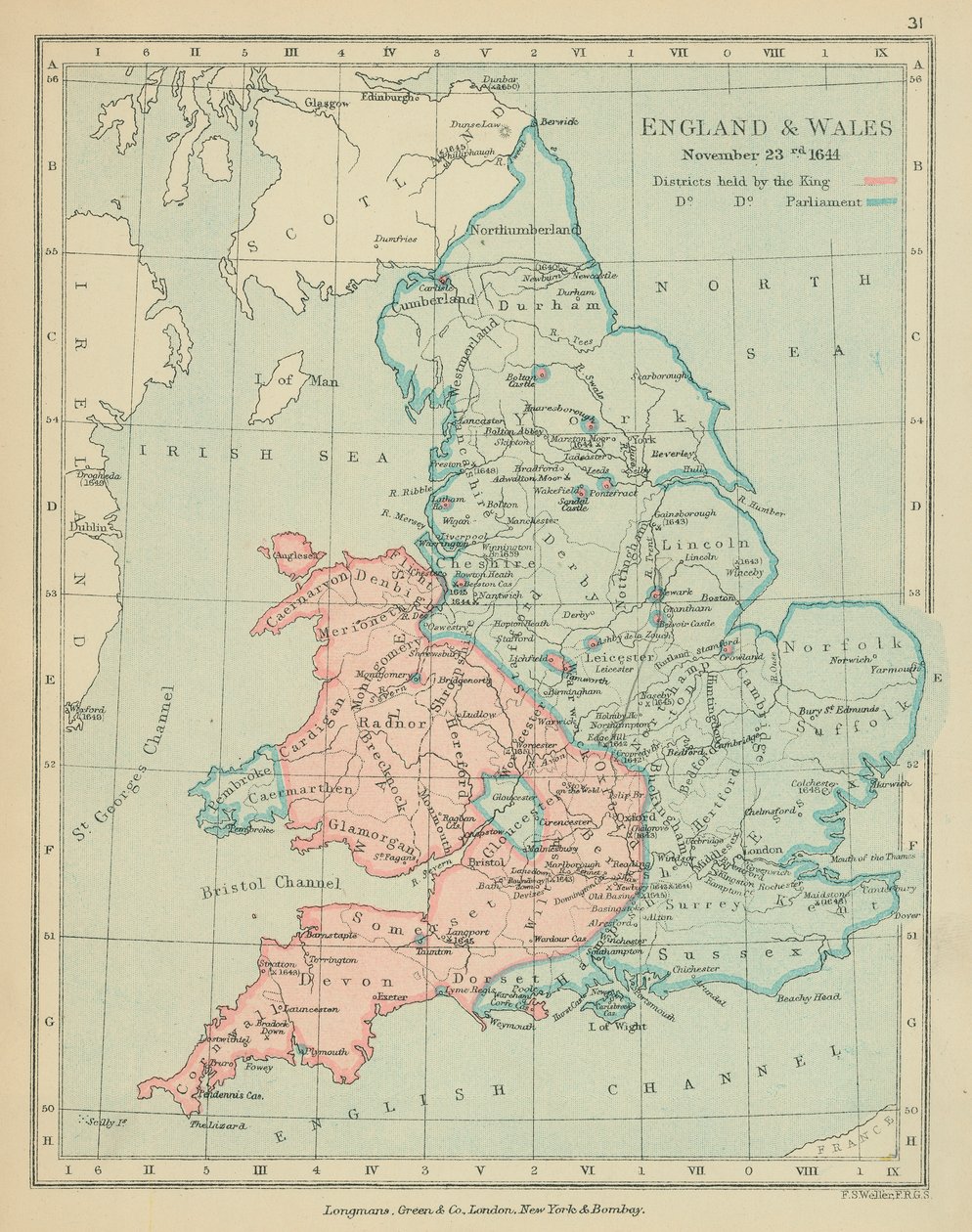 Englanti ja Wales (värilliset litografiat) tekijältä English School