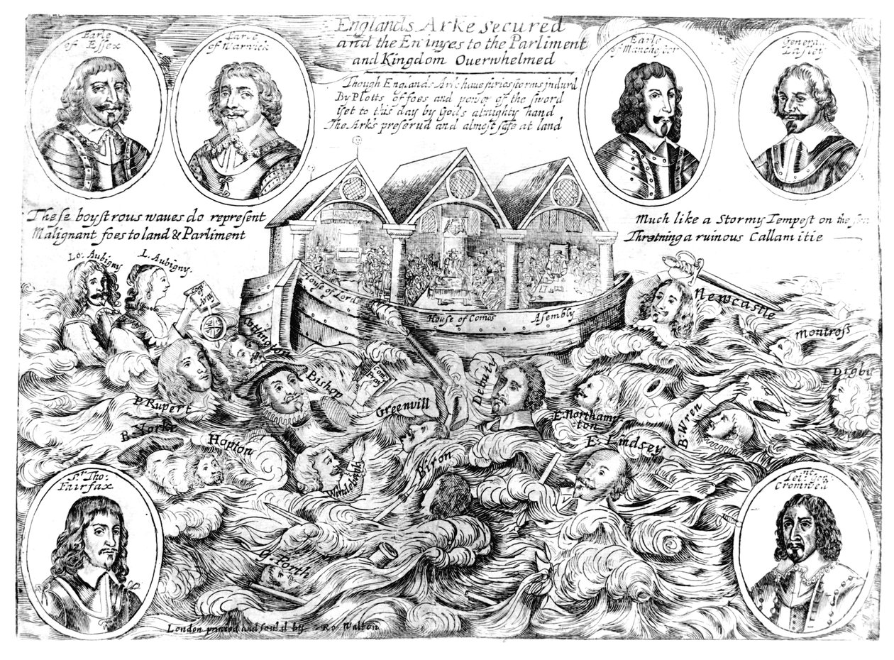 Englannin arkki suojattu ja parlamentin viholliset ja kuningaskunta hukkua, 1645-46 tekijältä English School