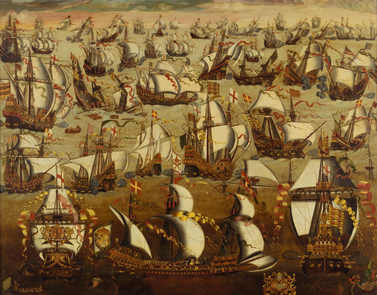 Englantilaiset alukset ja espanjalainen armada, elokuu 1588 tekijältä English School