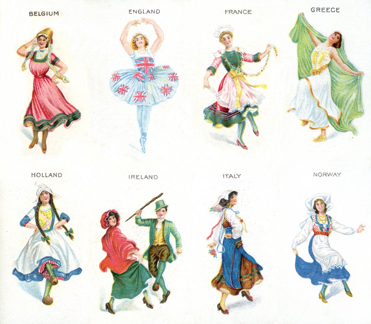 European Dancers, tupakkakortit, 1915 (katso myös 473603) tekijältä English School