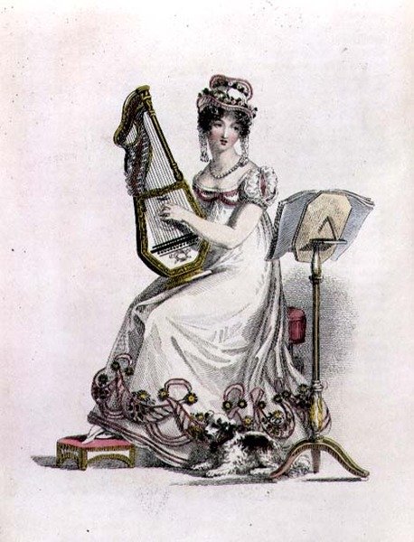 Ilta-/oopperapuku, muotilevy Ackermann