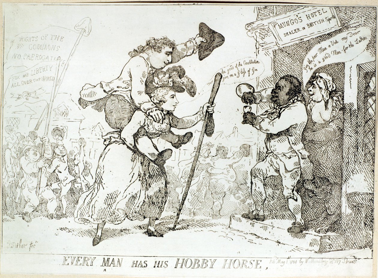 Jokaisella miehellä on oma harrastushevonen, julkaistu 1784 tekijältä English School