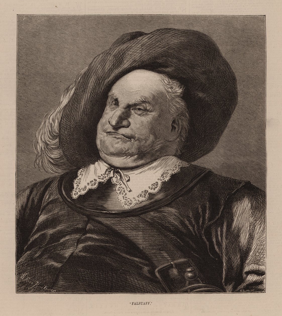 Falstaff" (kaiverrus) tekijältä English School