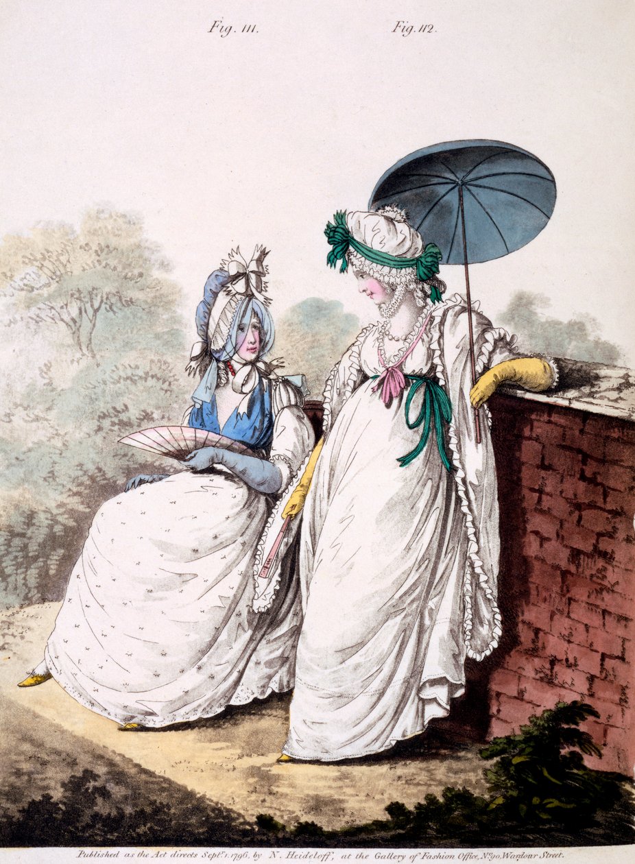 Fashion Plate of Ladies -aamumekko, 1796 tekijältä English School
