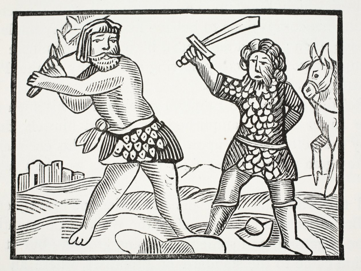 Ferragus kokoaa mahtavan armeijan ja piirittää Acquitainin kaupungin. John Ashtonin pubi on kuvituksena Chap-books of the Eightenth Century. 1882 tekijältä English School