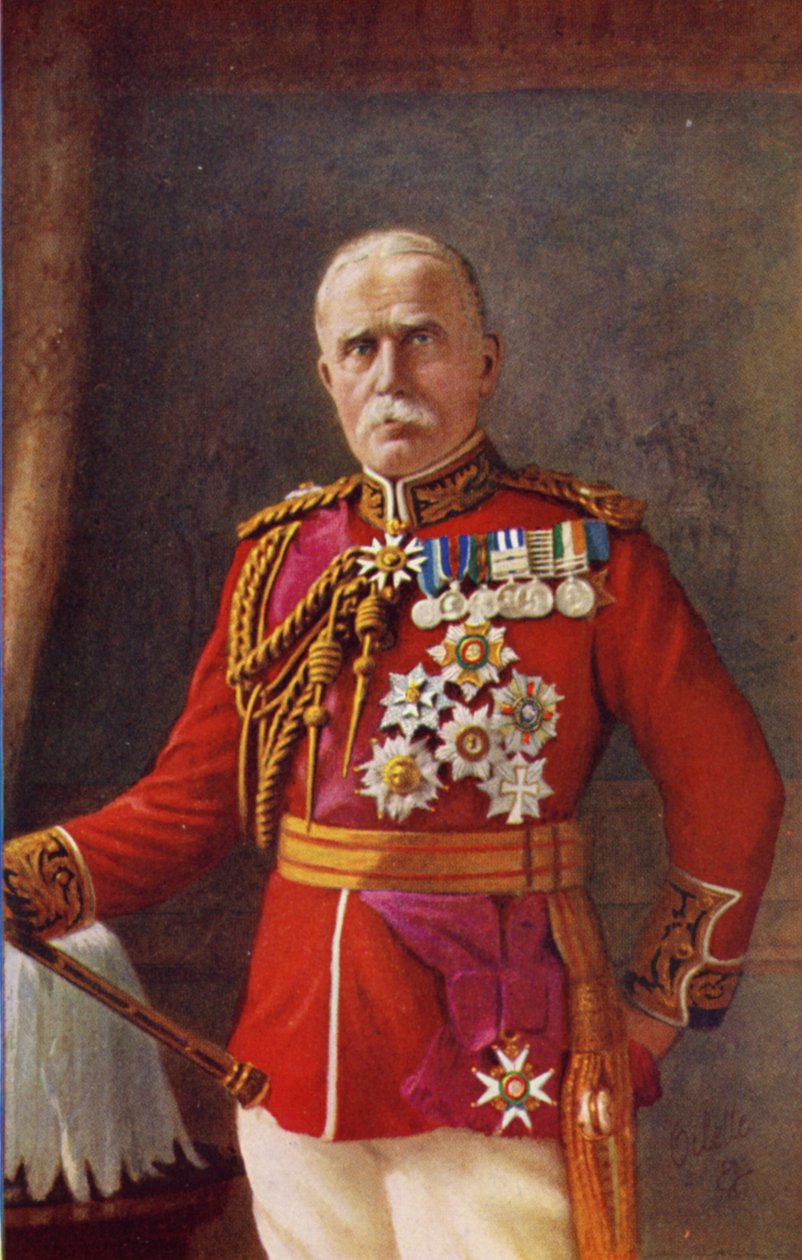Kenttämarsalkka Sir John French (värilitografia) tekijältä English School