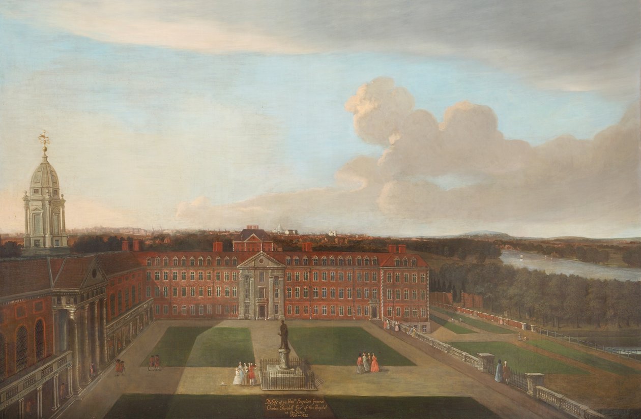 Kuva tuomioistuin, n. 1720 tekijältä English School