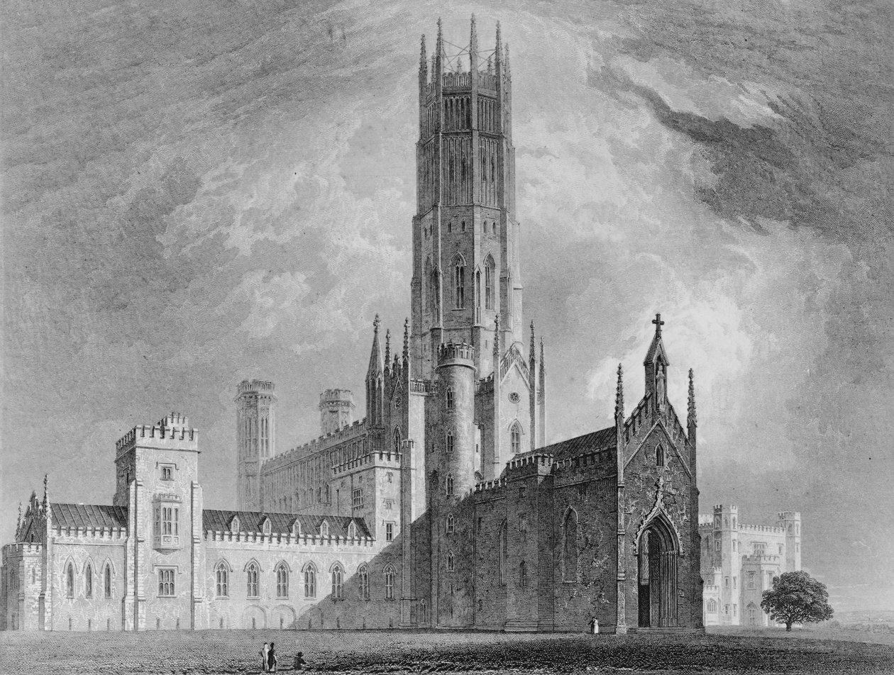 Fonthill Abbey luoteesta, John Brittonin Fonthill Abbeyn graafisista ja kirjallisista kuvituksista, 1823 tekijältä English School