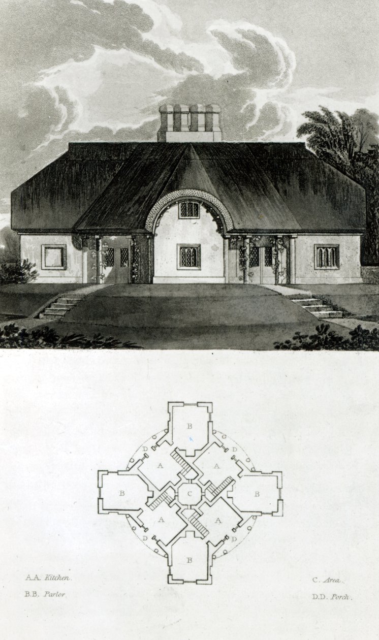 Neljä mökkiä, 1818 tekijältä English School