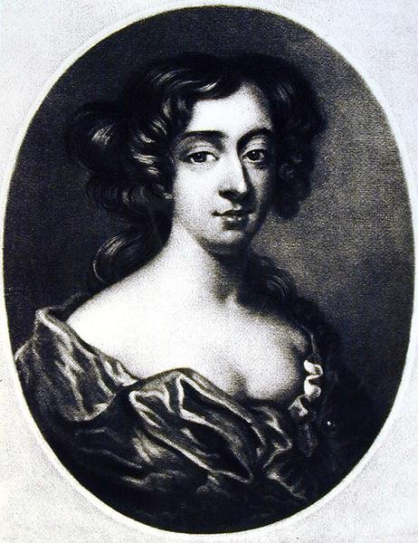 Frances Teresa Stuart (1647-1702) Richmondin herttuatar, kuvitus Britannian historiassa maineikkaiden hahmojen muotokuvista kaiverrettuna Richard Earlom (1743-1822) ja Charles Turner (n. 1775-1857) tekijältä English School