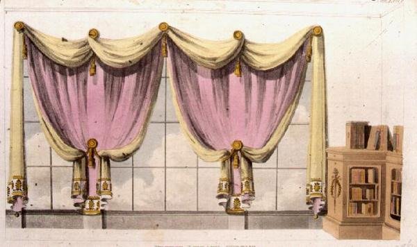 French Library Curtain, levy 41, Ackermann