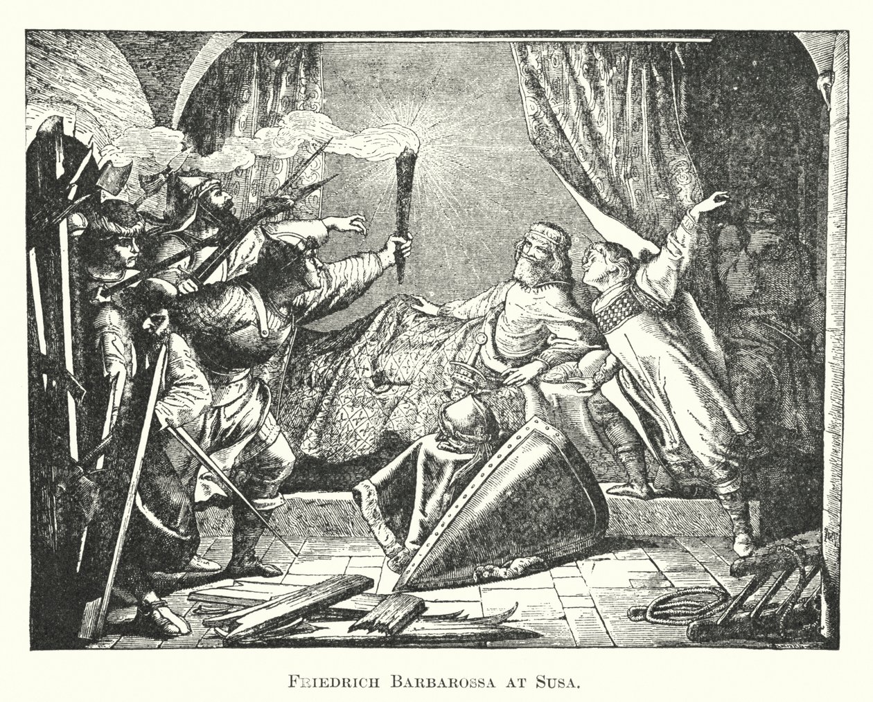 Friedrich Barbarossa Susassa (kaiverrus) tekijältä English School