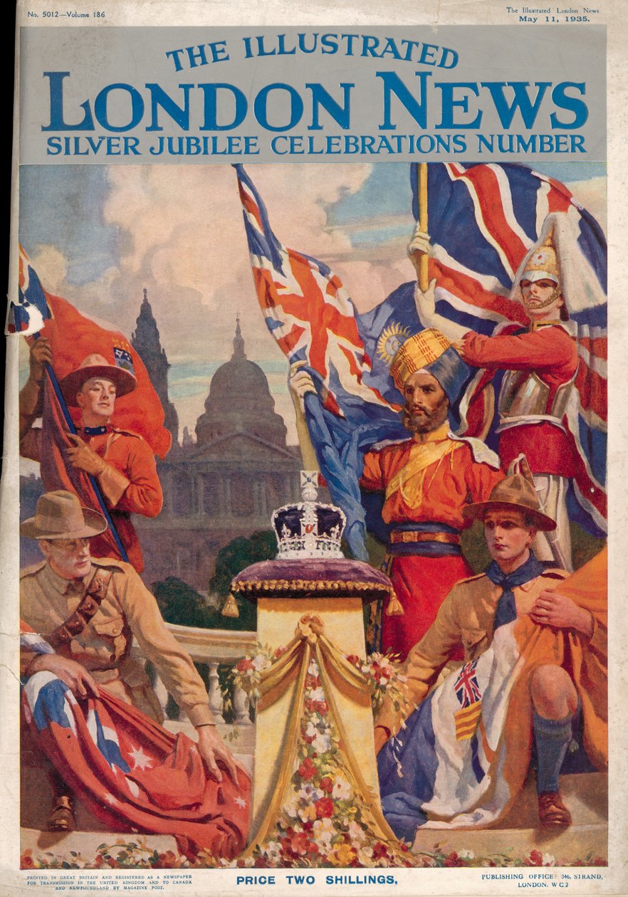 The Illustrated London Newsin etukansi Silver Jubilee Celebrations Number, 11. toukokuuta 1935 tekijältä English School