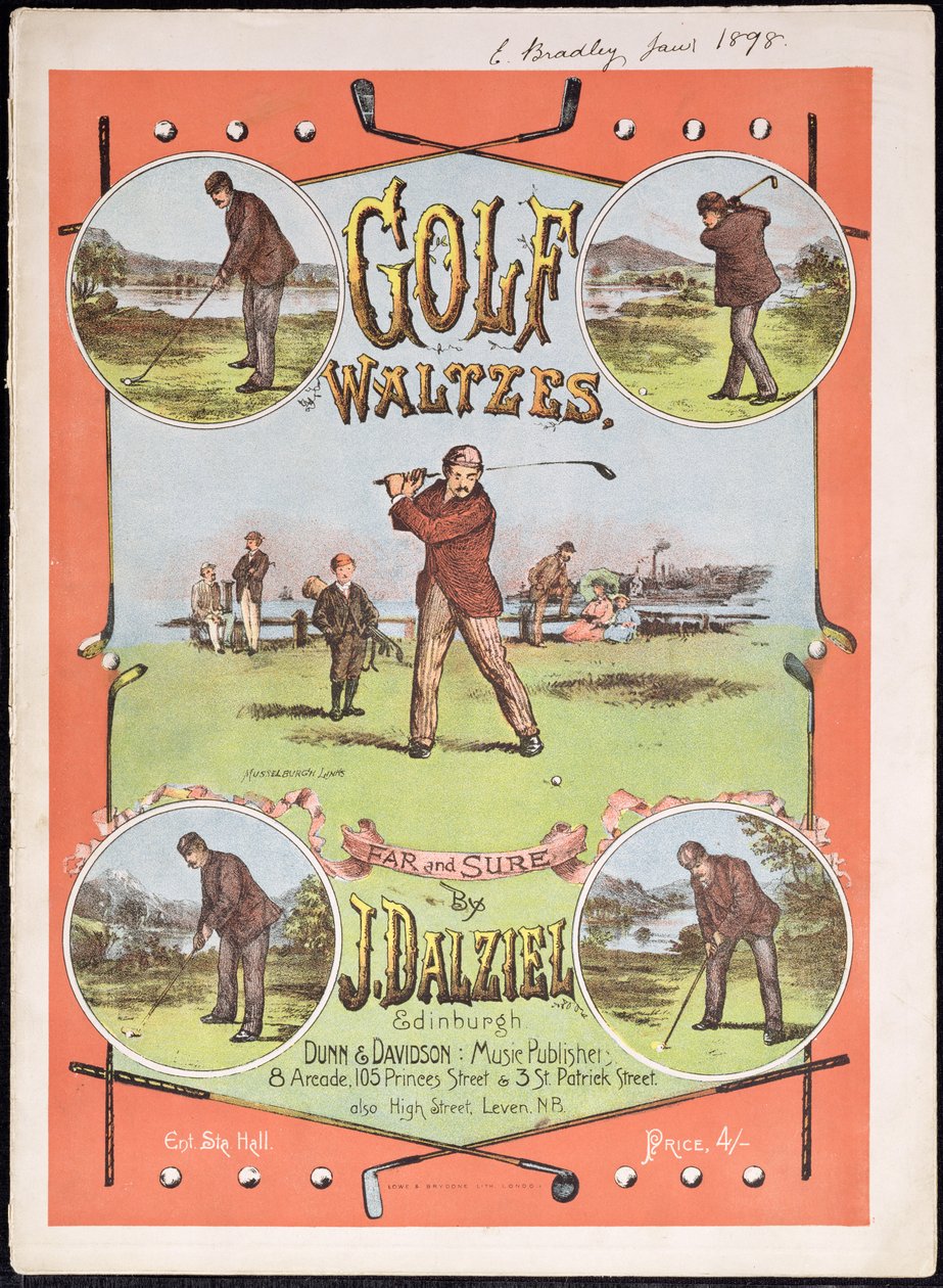 J. Dalzielin Golf Waltzes -musiikkikappaleen etukansi tekijältä English School