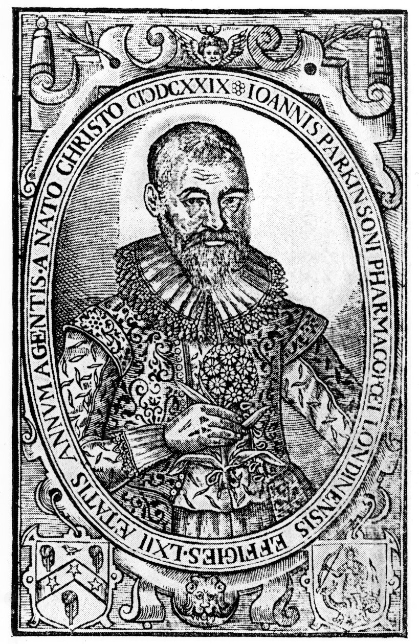 John Parkinsonin Paradisin etukappale Sole Paradisus Terrestrisissä, julkaistu 1629 tekijältä English School