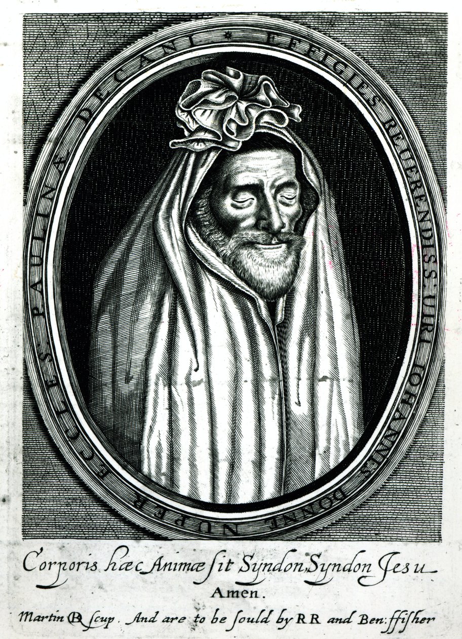 John Donnen (1572-1631) Frontispiece of Deaths Duell julkaistiin 1632 tekijältä English School