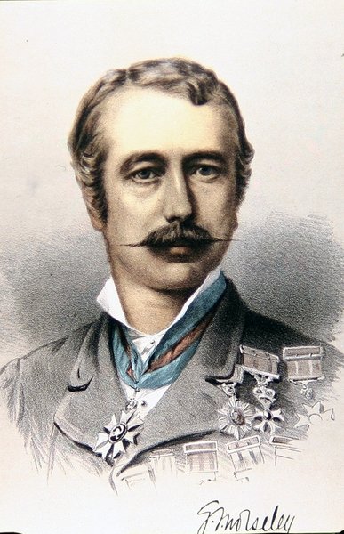 Kenraali Sir Garnet Wolseley (väri litho) tekijältä English School