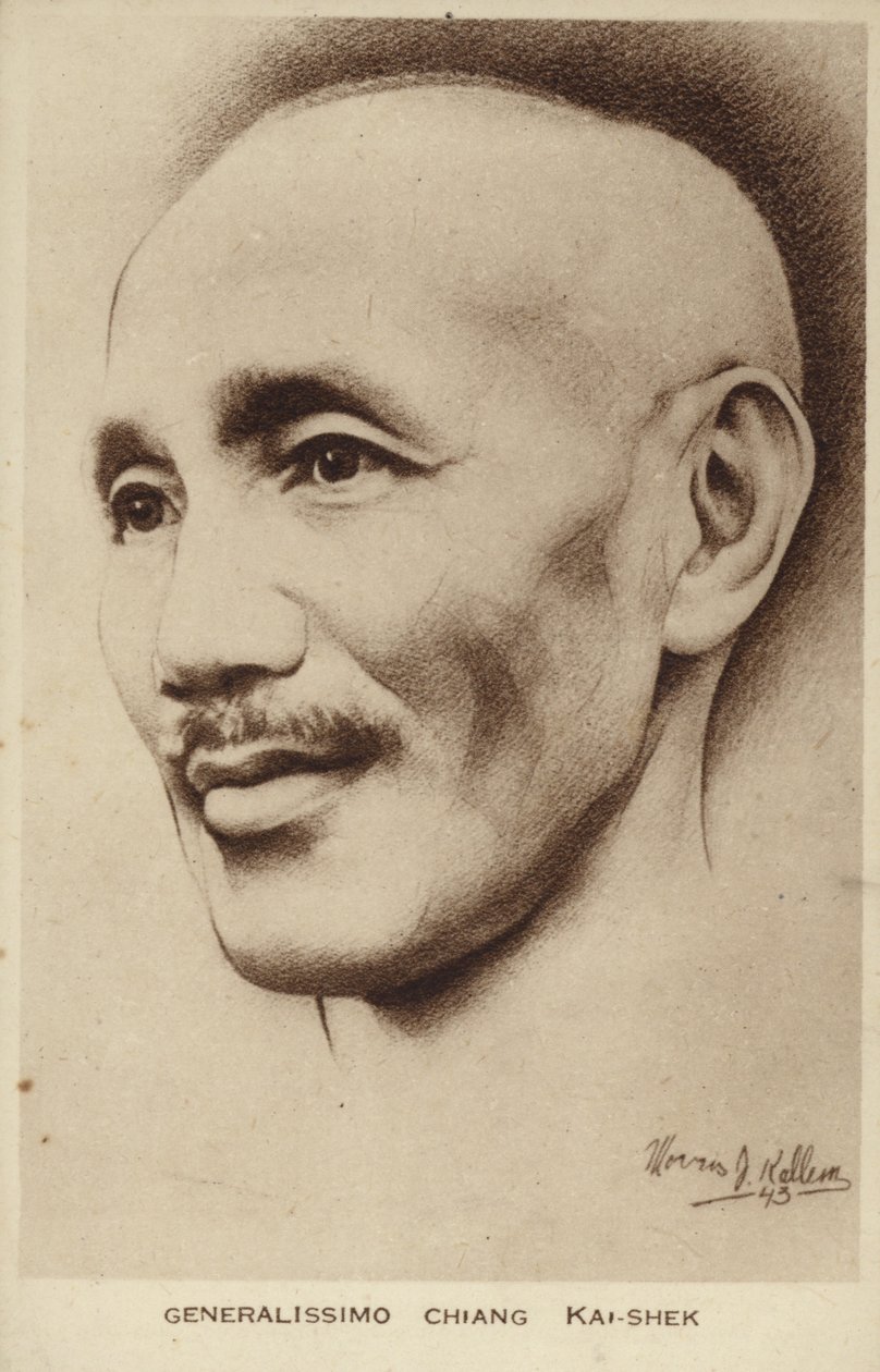 Generalissimo Tšiang Kai-šek (litografia) tekijältä English School