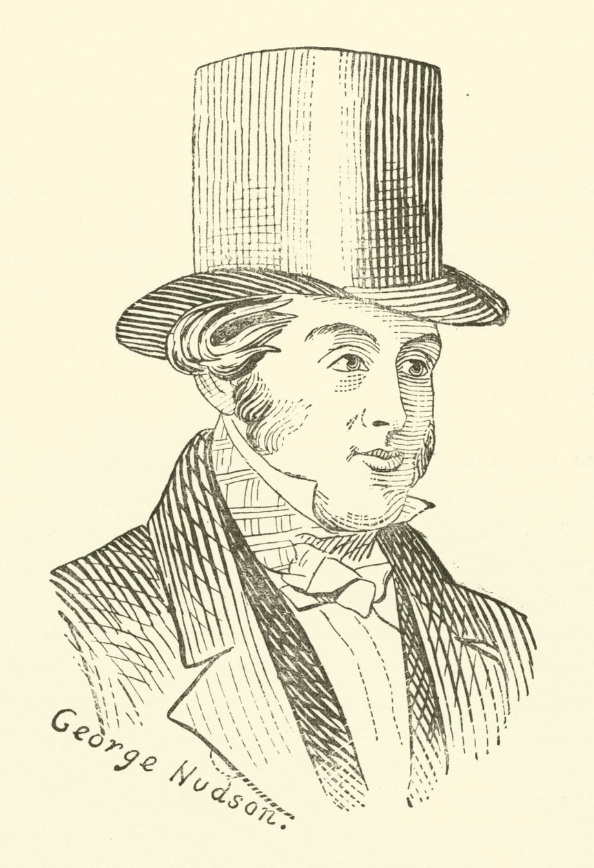 George Hudson, rautateiden kuningas (kaiverrus) tekijältä English School