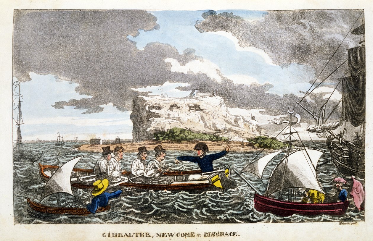 Gibraltar: Newcome in Disgrace -levy John Mitfordin "The Adventures of Johnny Newcome in the Navy" -levystä tekijältä English School