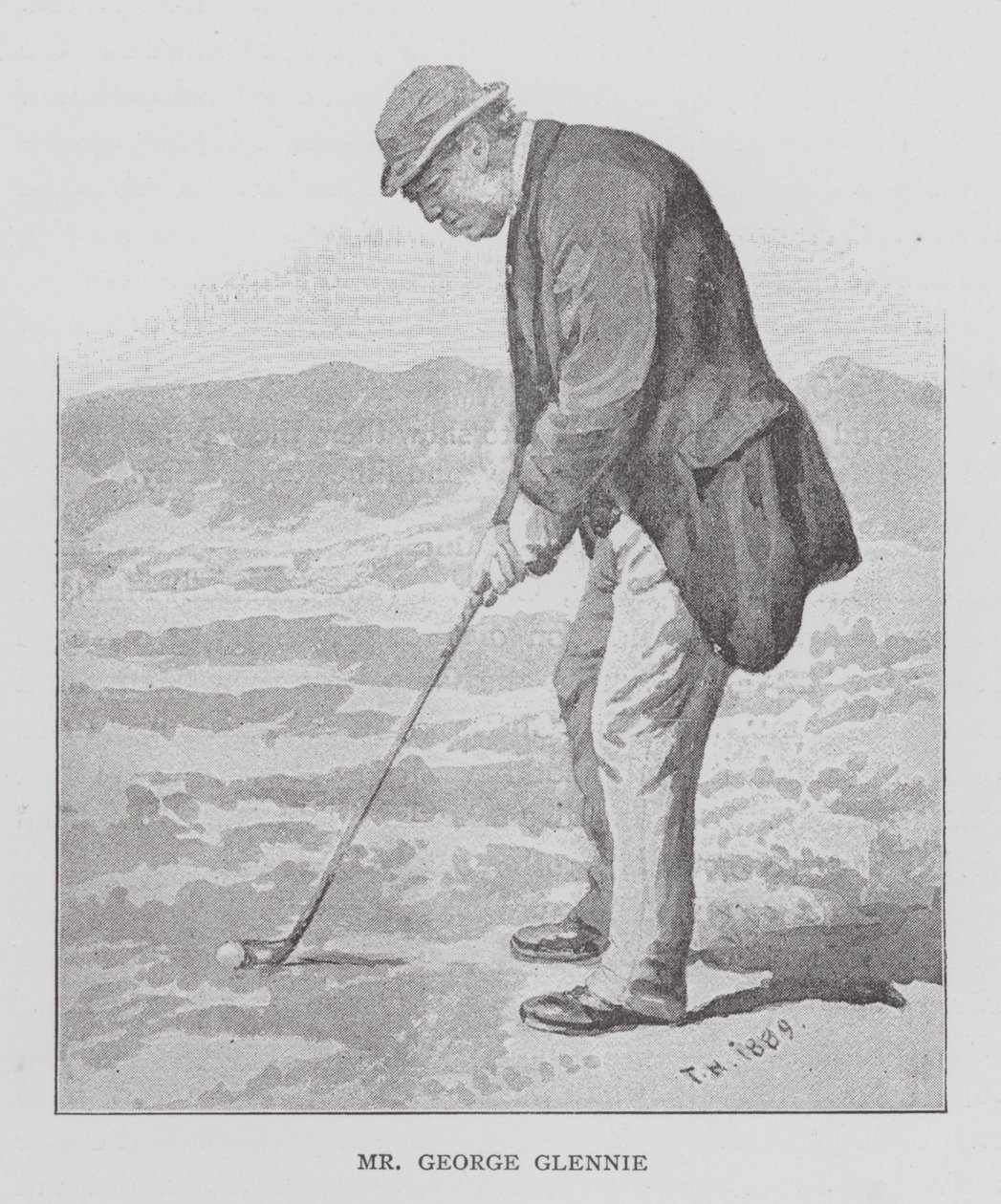 Golf: herra George Glennie (litografia) tekijältä English School