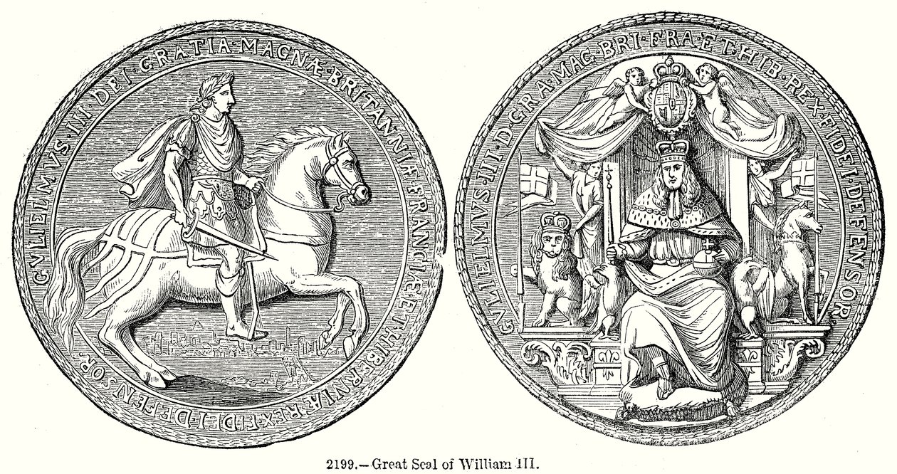 William III:n suuri kauppa (kaiverrus) tekijältä English School