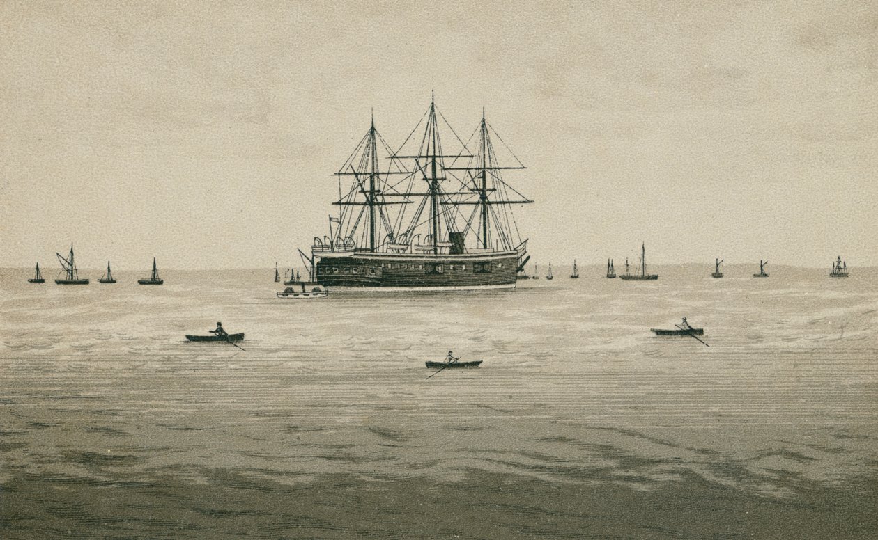 HMS Penelope (litografia) tekijältä English School
