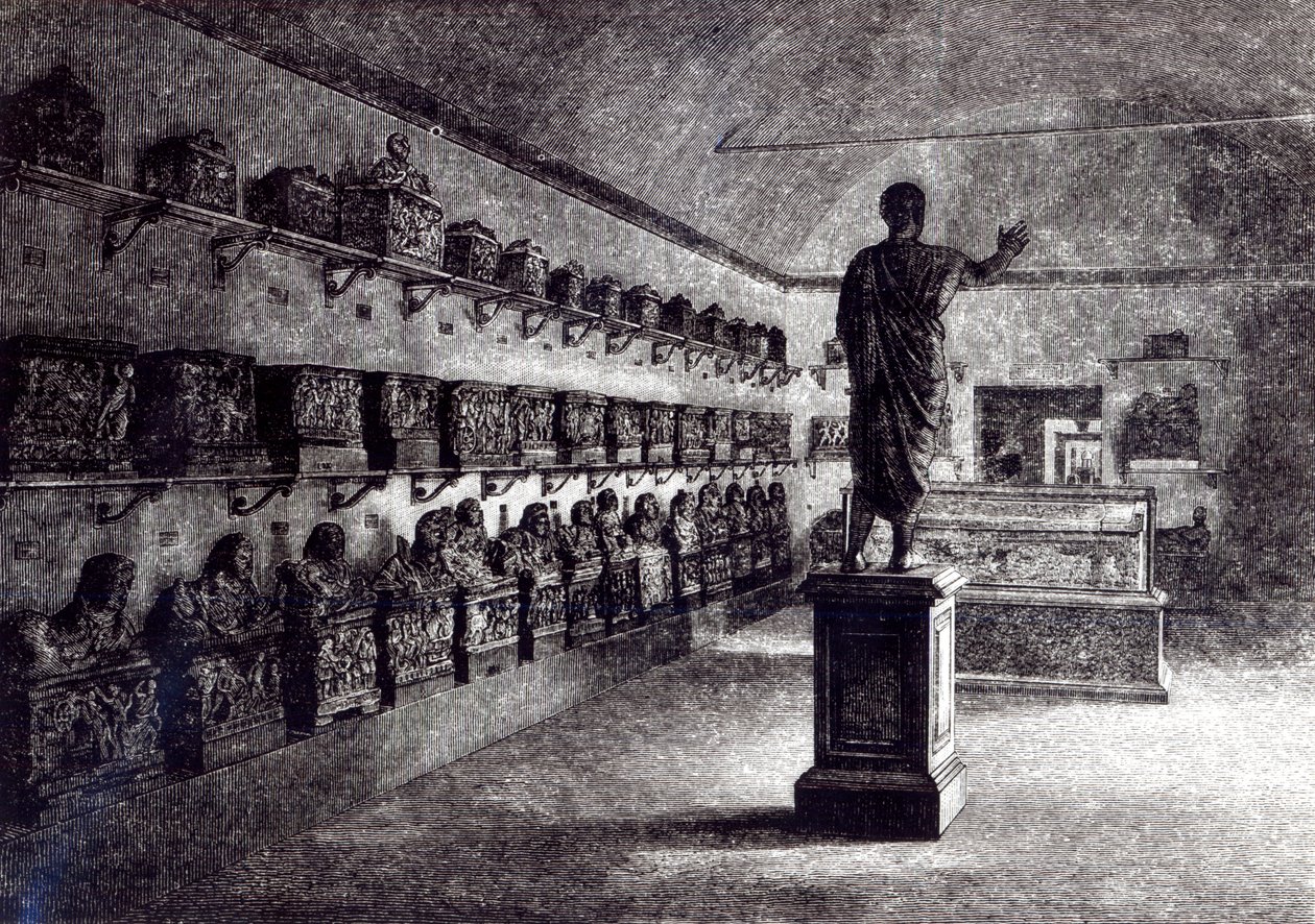 Arringatoren sali, etruskimuseo, Firenze tekijältä English School