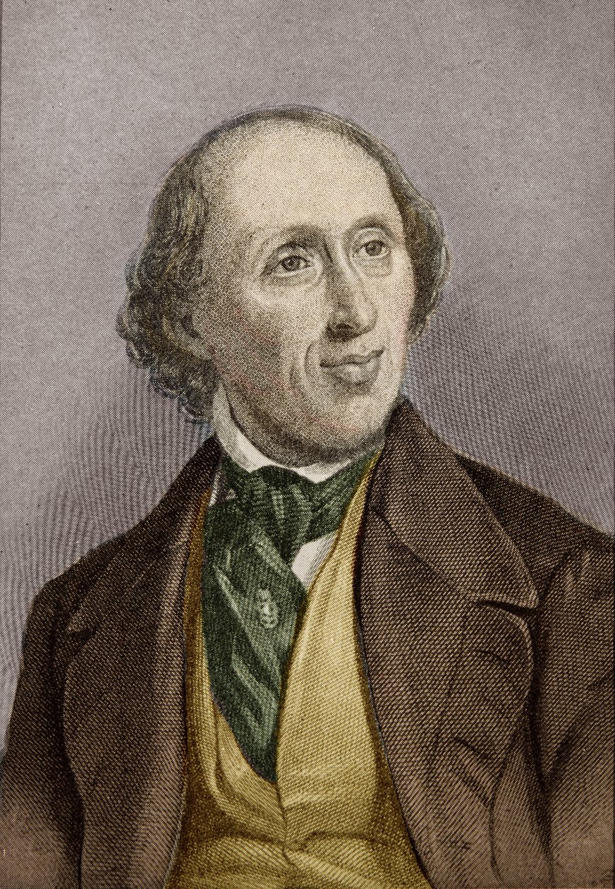 Hans Christian Andersen (1805-75) (myöhempi väritys) tekijältä English School