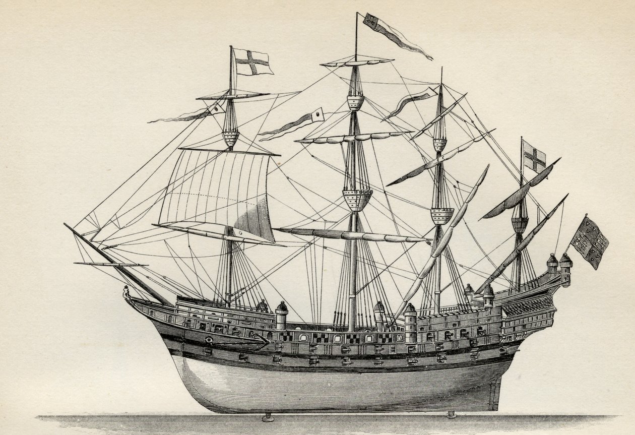 Henri Grace a Dieu, The National Encyclopaediasta, julkaisija William Mackenzie, Lontoo, 1800-luvun loppu tekijältä English School