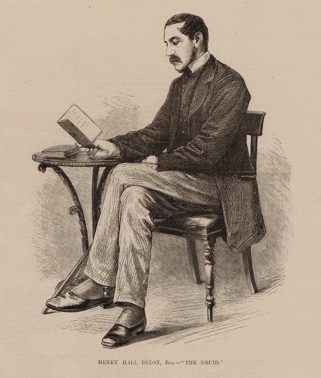 Henry Hall Dixon, Esq " Druidi" (kaiverrus) (kaiverrus) tekijältä English School