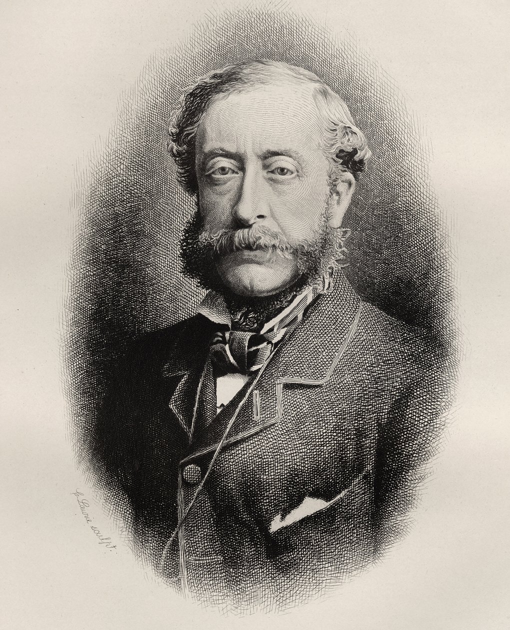 Henry Howard Molyneux Herbert, Carnarvonin 4. jaarli, kaiverrus C. Laurie, "The History of Freemasonry, osa I", julkaisija Thomas C. Jack, Lontoo, 1883 tekijältä English School