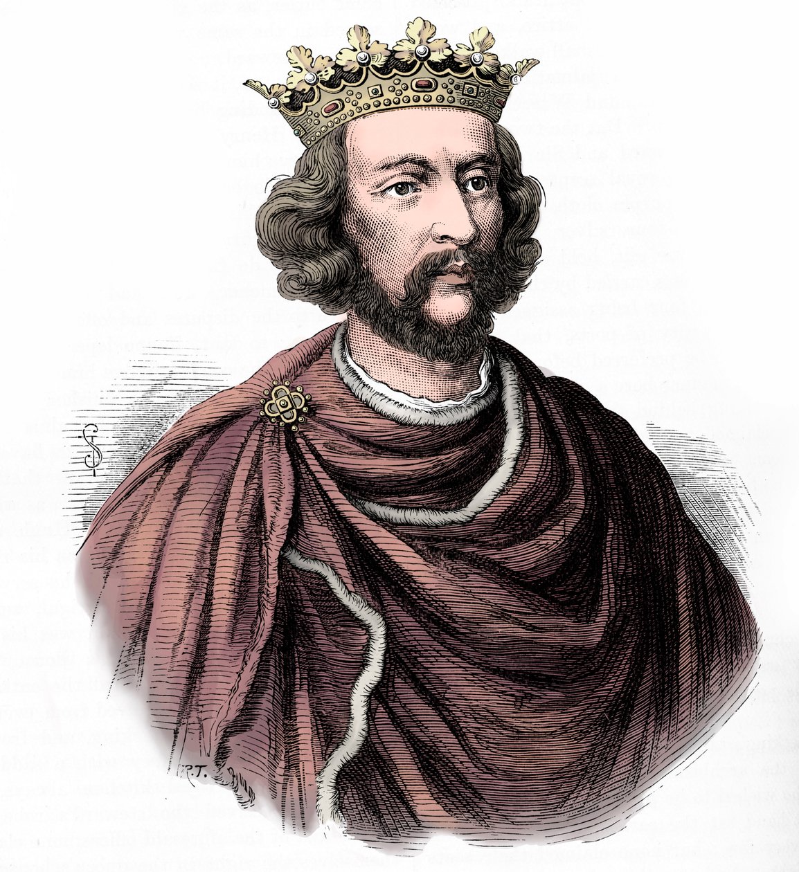 Englannin Henrik III, kuvitus teoksesta 