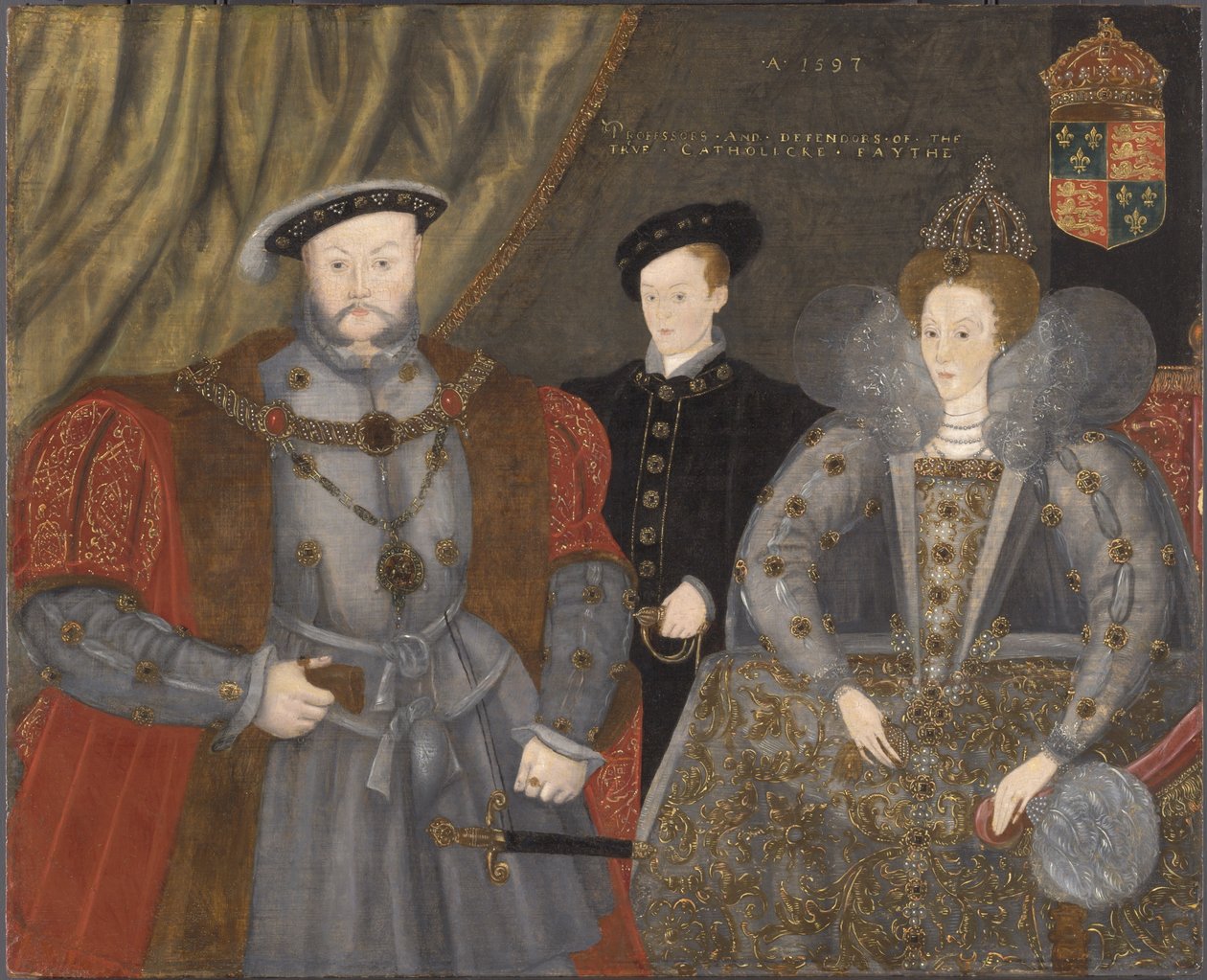 Henrik VIII, Elizabeth I ja Edward VI, 1597 tekijältä English School