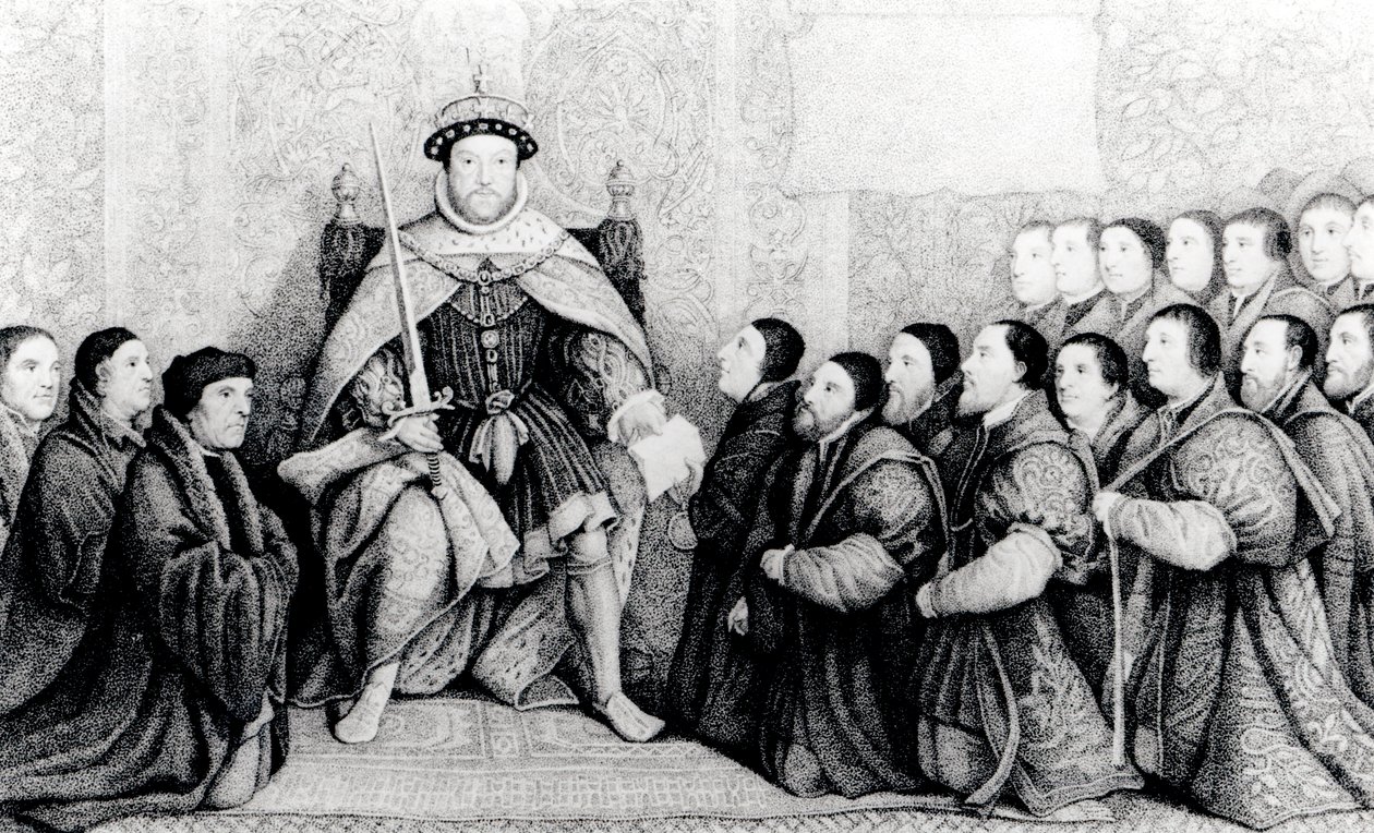 Henry VIII lahjoitti peruskirjan parturikirurgeille tekijältä English School