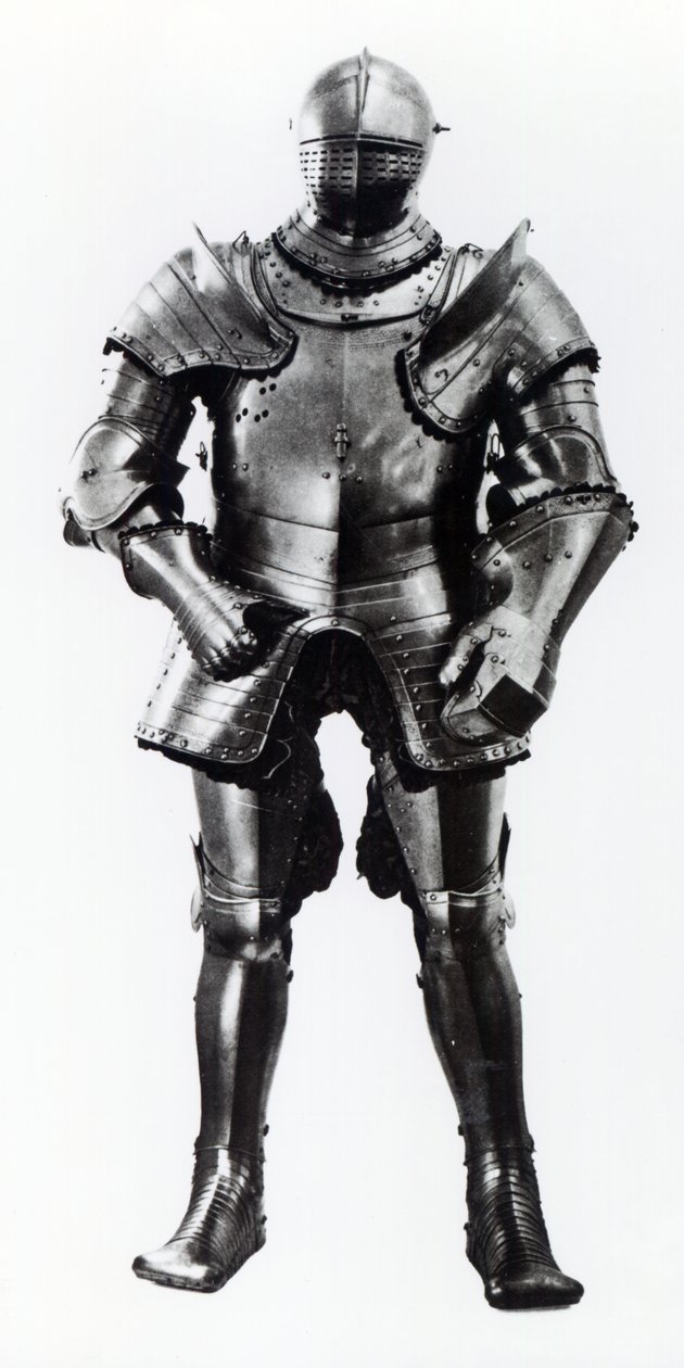 Henry VIII:n kenttä- ja kallistuspanssari, 1540 (metalli) tekijältä English School