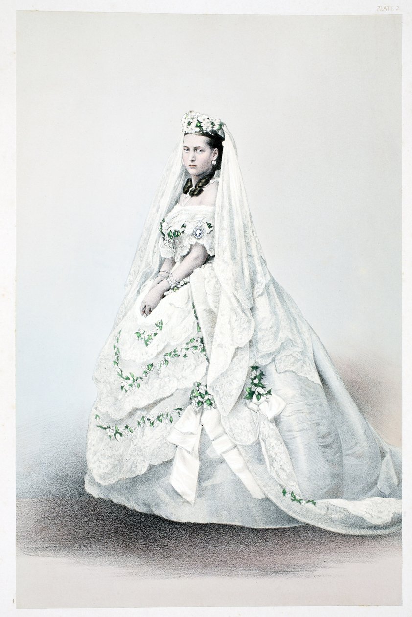 Hänen kuninkaallinen korkeutensa Tanskan prinsessa Alexandra Caroline, Edvard VII:n ja Tanskan Alexandran avioliiton muistomerkki, pub. 1864 tekijältä English School