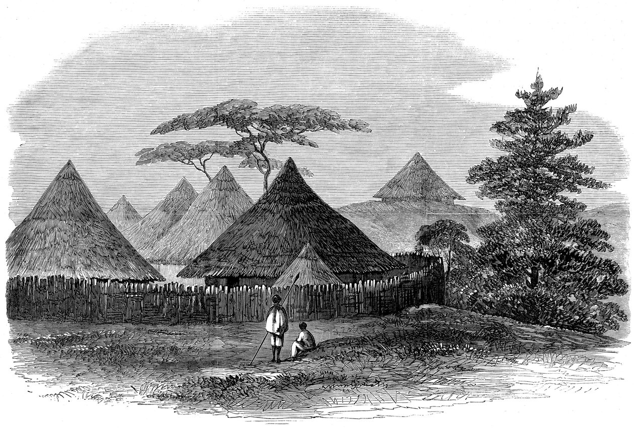 Talo Magdalassa, British Expedition to Abessinia, 1868 tekijältä English School
