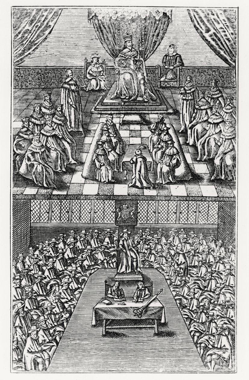 Parlamenttitalot vuonna 1640 tekijältä English School